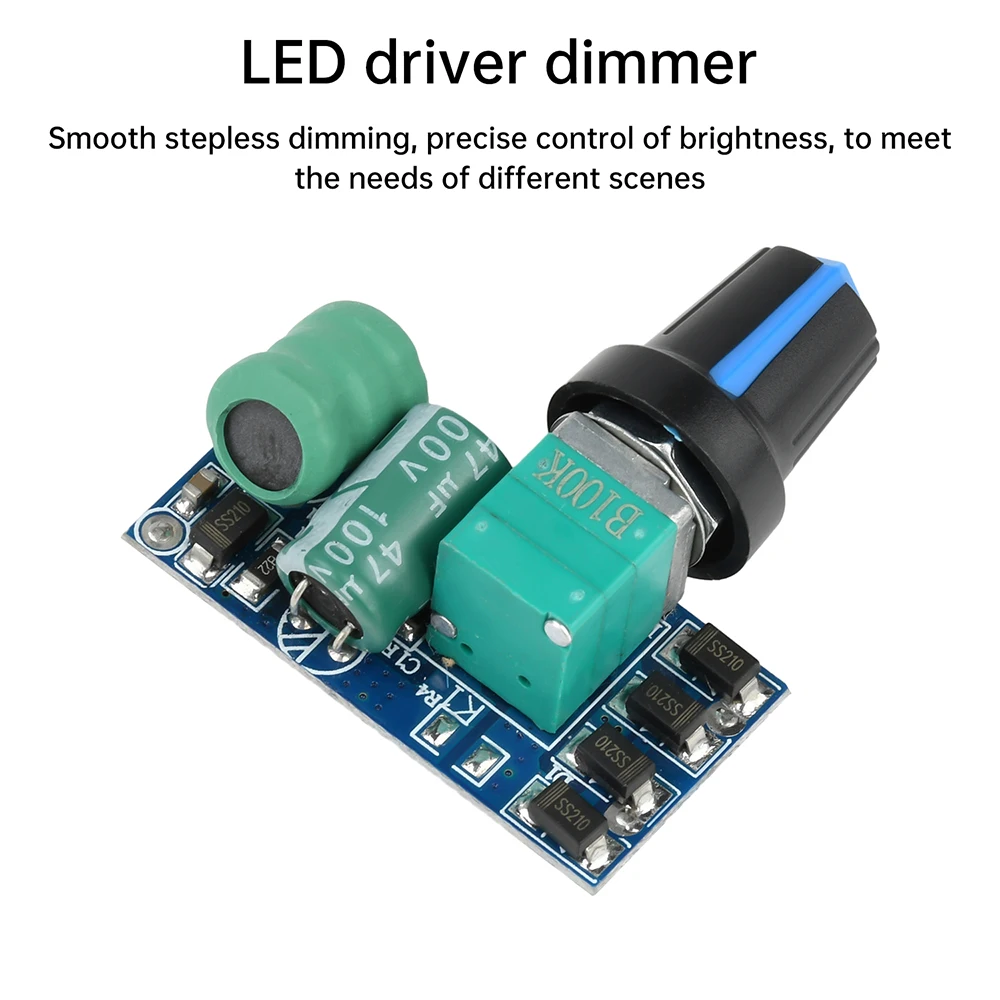 DC12-80V светодиодный модулятор постоянного тока с затемнением для настольной лампы, светодиодный светильник 3-9 В, выход 0-1,2 А, регулируемый без мерцания
