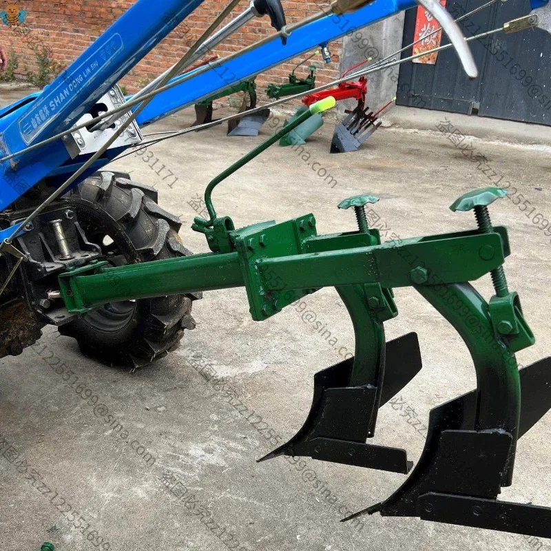 Walking Tractor Double Furrow Plow, Manganese Steel Moldboard Plow, Agricultural Tilling & Ditching Plow