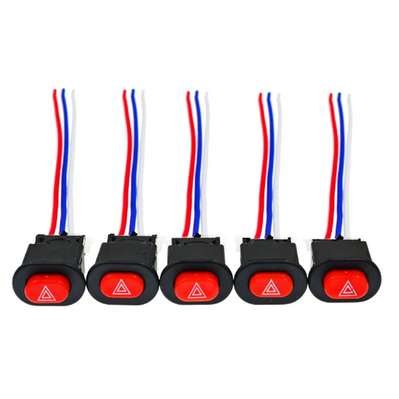 دراجة نارية خطر مفتاح الإضاءة تحذير مزدوج المتعري إشارة الطوارئ ث/3 أسلاك