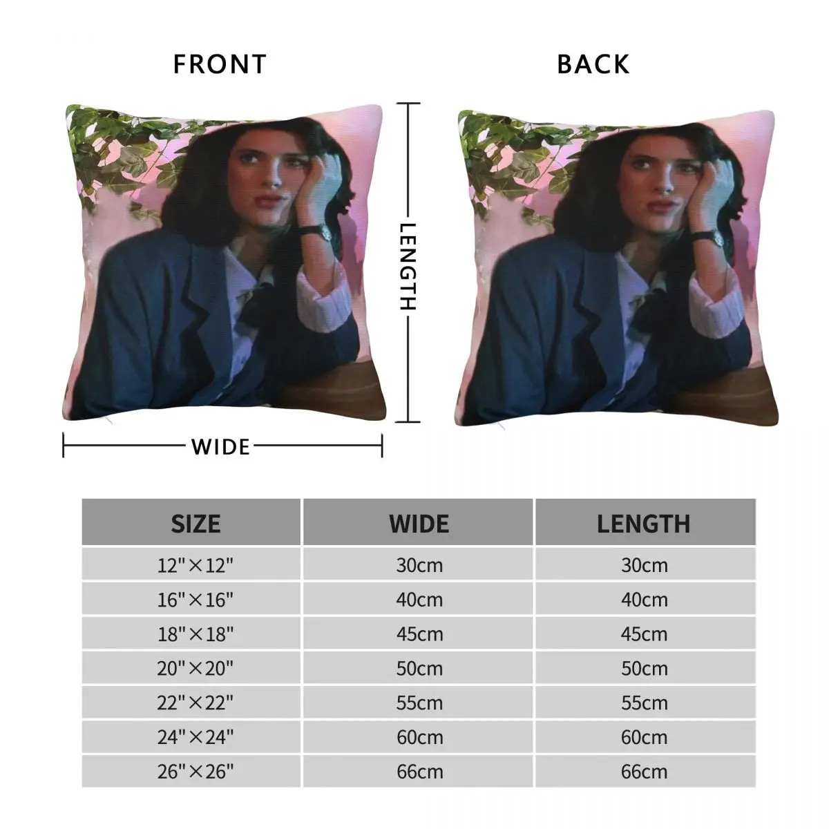 Heathers Veronica Sawyer Winona Ryder Square Pillowcase Polyester Linen Velvet Printed Zip Throw Pillow Case Home Cushion Cover
