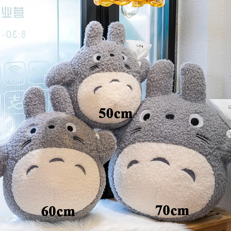 50-70cm My Neighbor Totoro Plush Toy Stuffed Doll Cartoon Cute Anime Star Hug Pillow Gift for Kids Birthday Room Decoration view 5