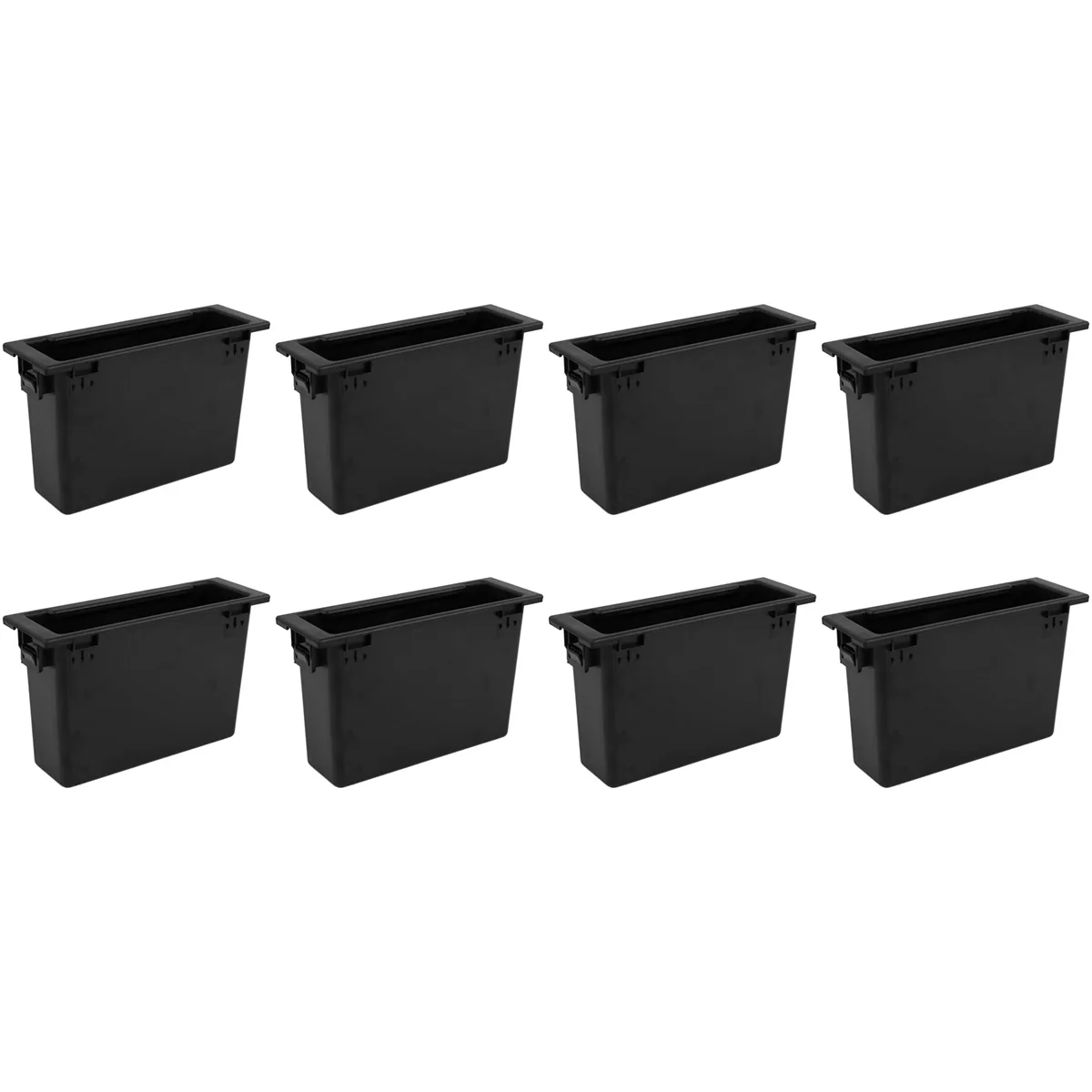 

8X Car Stereo Radio Dashboard Storage Box Mounting 1Din Pocket Kit Storage Box Accessories Interior for