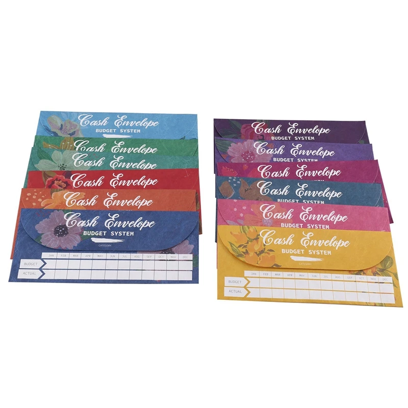 1Set Waterproof Money Envelopes Money Saving Envelopes Paper Envelopes For Cash System