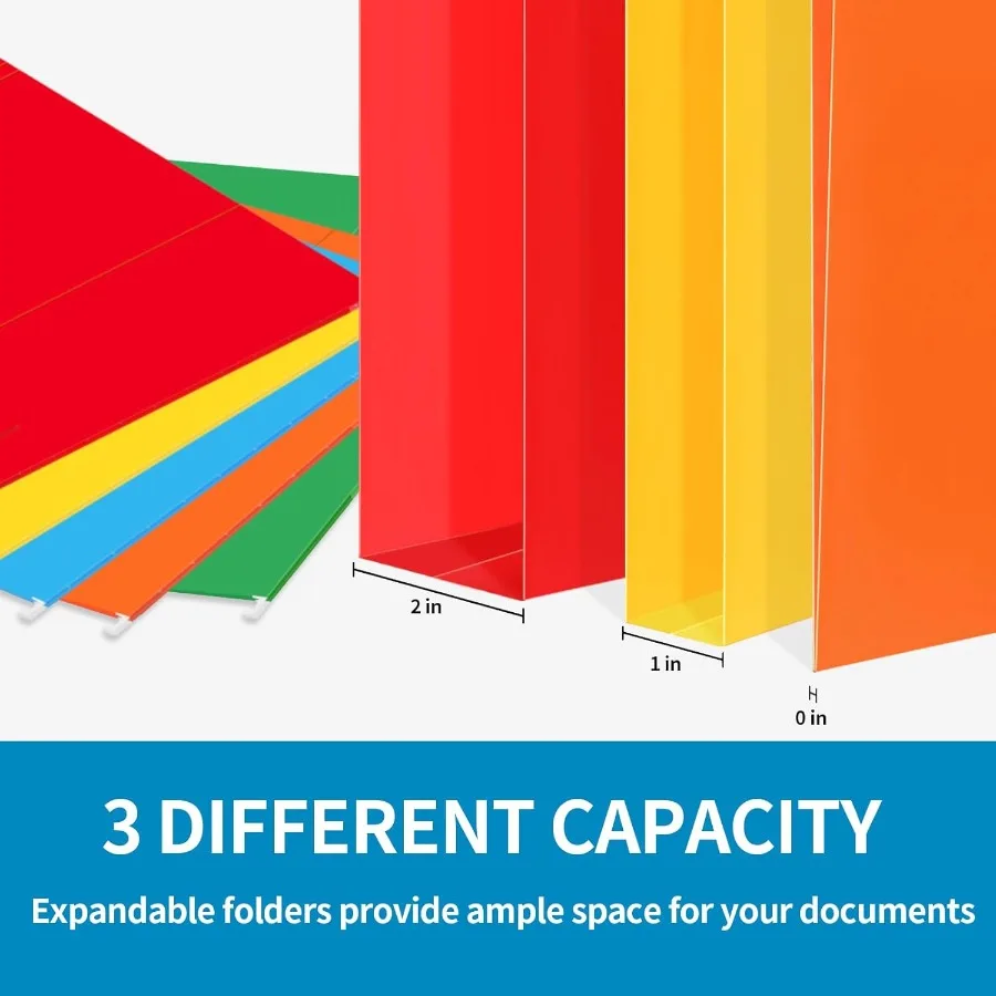 12-pack hangende bestandsmappen Letter-formaat met 1 5 gesneden verstelbare tabbladen 12 geselecteerde kleuren bestandsmap-organizer voor archiefkast