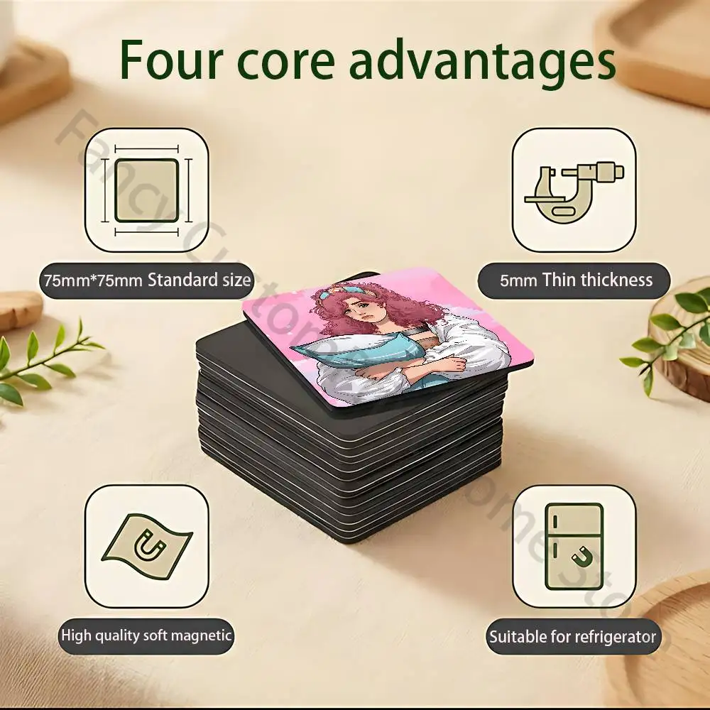 Game D-Date E-Everything Dimensions 75x75mm Best-Selling Strong Magnetic Fridge Magnets Adhesive to Metal Surfaces