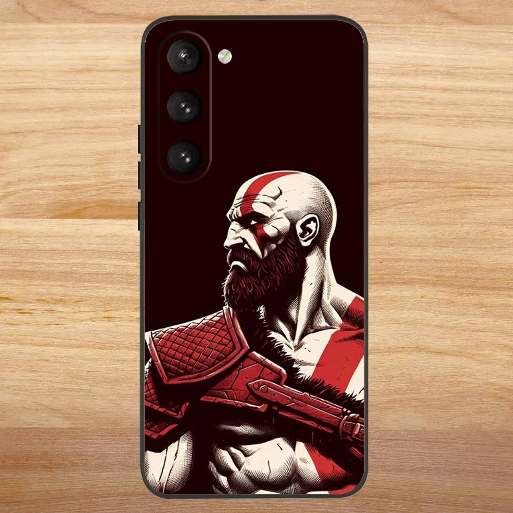 Game God Of W-War Phone Case for SamsungS24,S23,S22,S21,S20 Ultra Pro S10,S30Plus,20 Ultra Black Cover