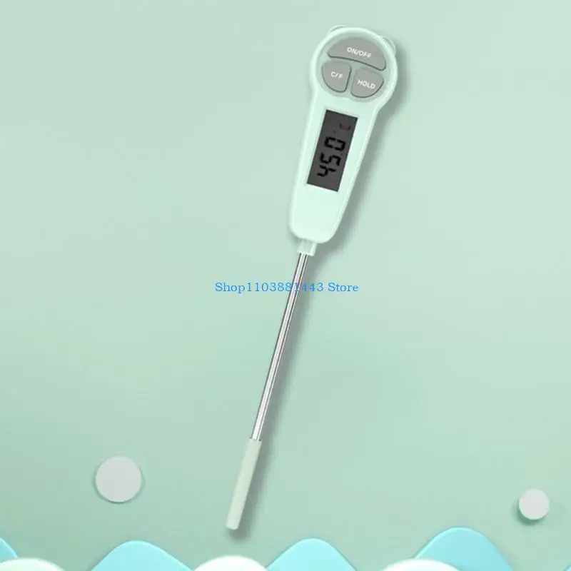 Q6RE ميزان حرارة الطبخ الرقمي أدوات المطبخ الخبز ميزان الحرارة الرقمي قراءة فورية شاشة الكريستال السائل موازين حرارة اللحوم #4