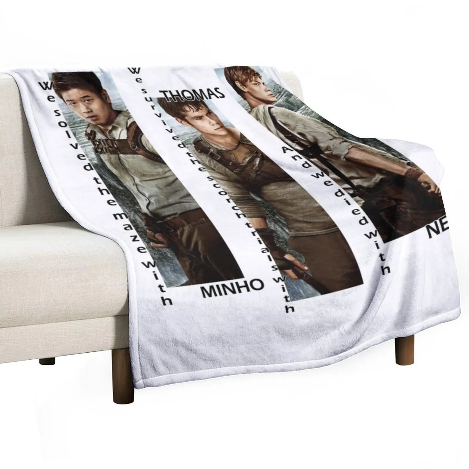 

Maze Runner - Minho, Thomas, Newt Throw Blanket Blankets For Sofas Sleeping Bag Blankets For Bed Bed covers Blankets