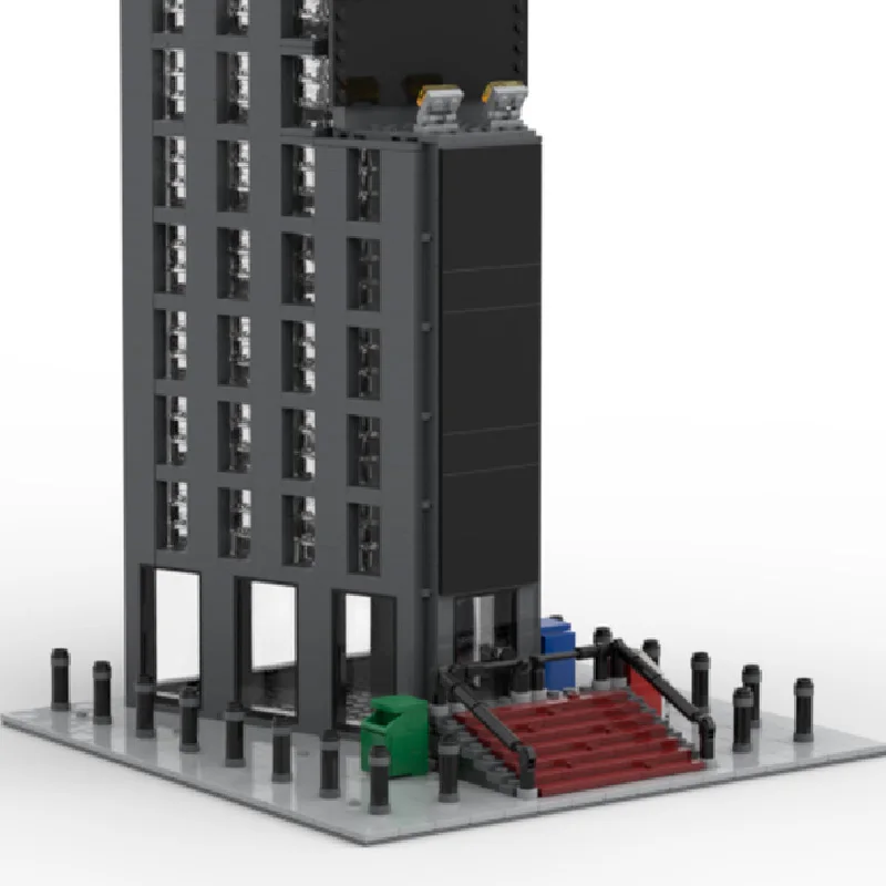 1655 قطعة من مكعبات البناء المربعة المعيارية الحديثة الفاخرة نموذج العمارة عرض لعب للأطفال لتقوم بها بنفسك تجميع هدايا عيد الميلاد
