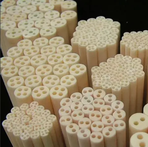 

95 Alumina Ceramic Tube 2 Hole Wire Pipe Corundum Tube Hollow Insulating Sleeve