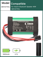 Replacement Battery For Xiaomi Bluetooth Speaker 40W, QBH4275GL Portable Speaker, 5800mAh 3.7V