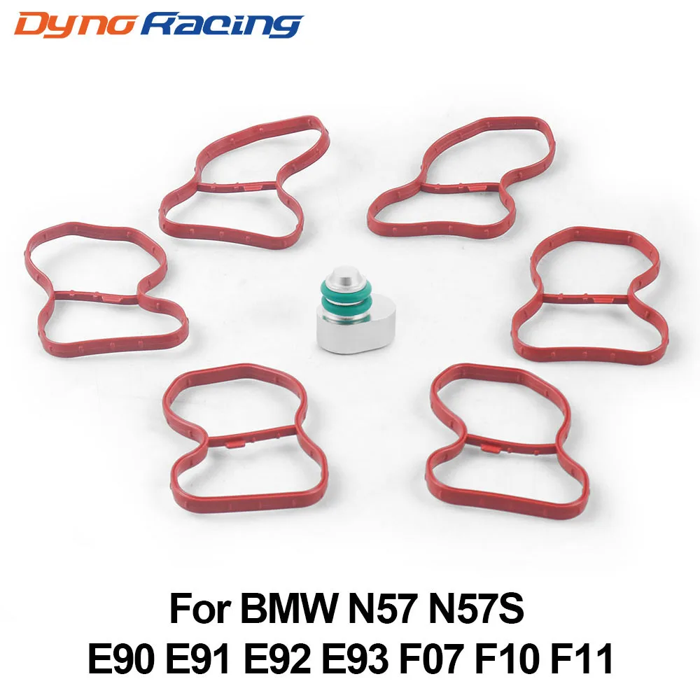 Kit de retrait de bouchon de rabats tourbillonnants, Kit de suppression avec 6 joints pour BMW N57 N57S E90 E91 E92 E93 F07 F10 F11