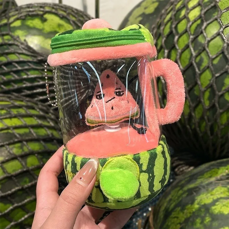 Cute Pull String Rotating Juicer Plush Toy Soft Stuffed Fruit Blender Doll  Funny Plush Keychain Decorative Pillow Novelty Gift