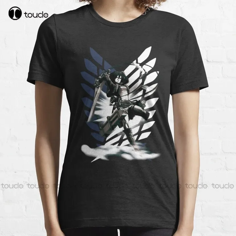 Shingeki No Kyojin - Mikasa Ackerman Classic T-Shirt Shirt Custom Aldult Teen Unisex Digital Printing Tee Shirt Xs-5Xl New