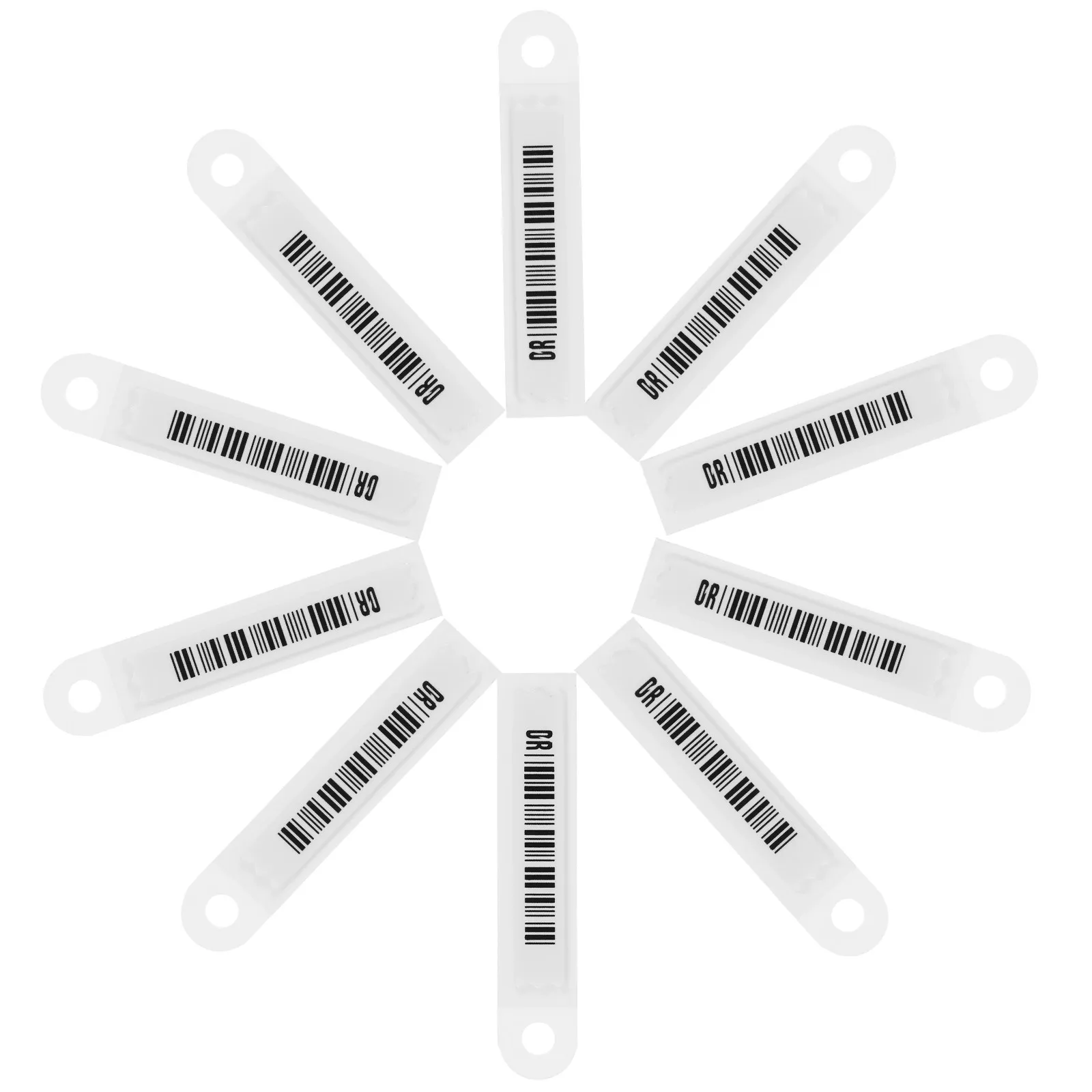 

100Pcs Sound Magnetic Disposable Anti-Theft Labels Commodity Security Tags for Supermarket Cosmetics Goods Retail Store