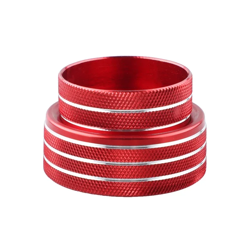 تكييف الهواء حجم راديو زر المقبض غطاء الألومنيوم حلقة الزخرفية ل دودج تشالينجر شاحن الملحقات 2015-2020 #5