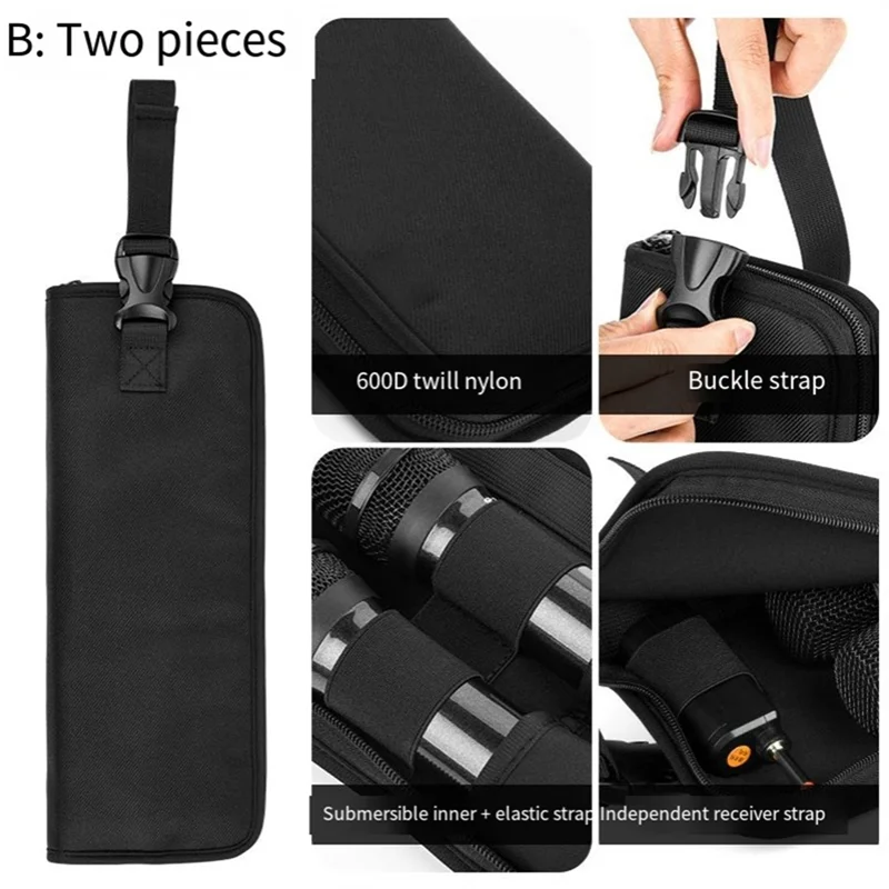 A98Z Microphone Storage Bag For  Partybox Encore Essential/110/For Bose S1 Pro Portable Song Travel Carrying Case