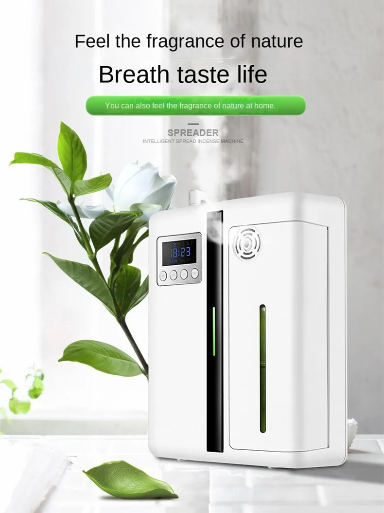 300m Dispenser Aromaterapi Hotel Komersial Dispenser Mall Otomatis Penyebar Aroma Minyak Esensial Pembersih Udara Aroma Rumah