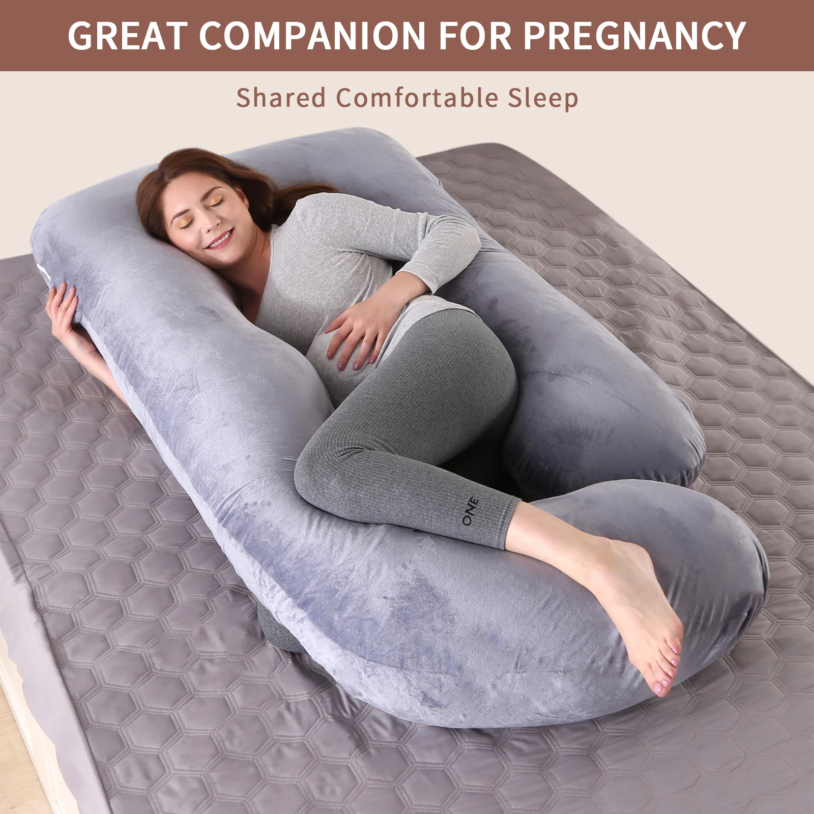 

Pregnancy Pillows for Sleeping, G Shaped Full Body Maternity Pillow with Removable Cover - Support for Belly for Pregnant Women