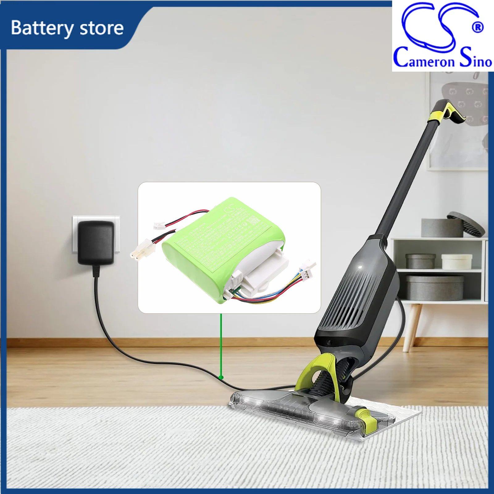 Replacement  Vacuum Battery XBAT CMT4, XBAT CMT6 for Shark QM250, VM252, VM252C 10.8V 1900mAh