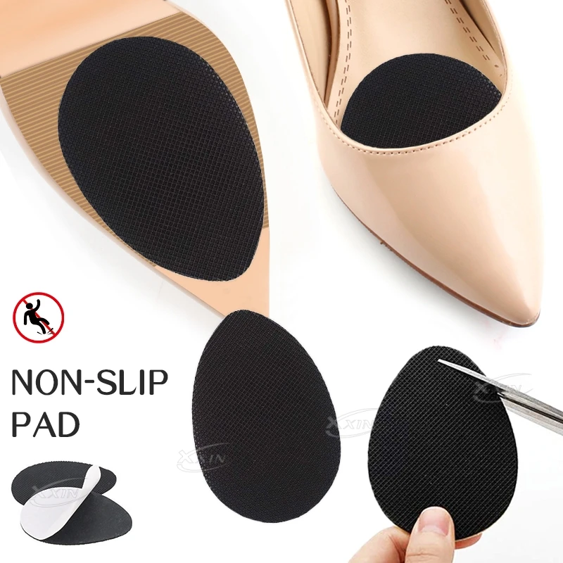 【Xxin】1/2/3pair Anti-slip Shoe Stickers High Heels Forefoot Wear Stickers Noise Reduction