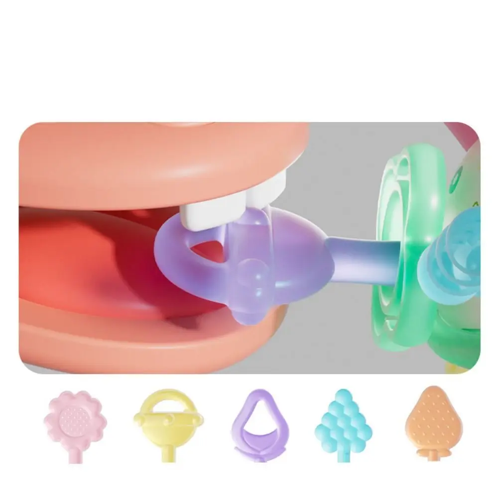 식품 등급 아기 딸랑이 장난감 BPA 무료 무연 다 감각 아기 장난감 내구성 청소하기 쉬운 조기 교육 장난감