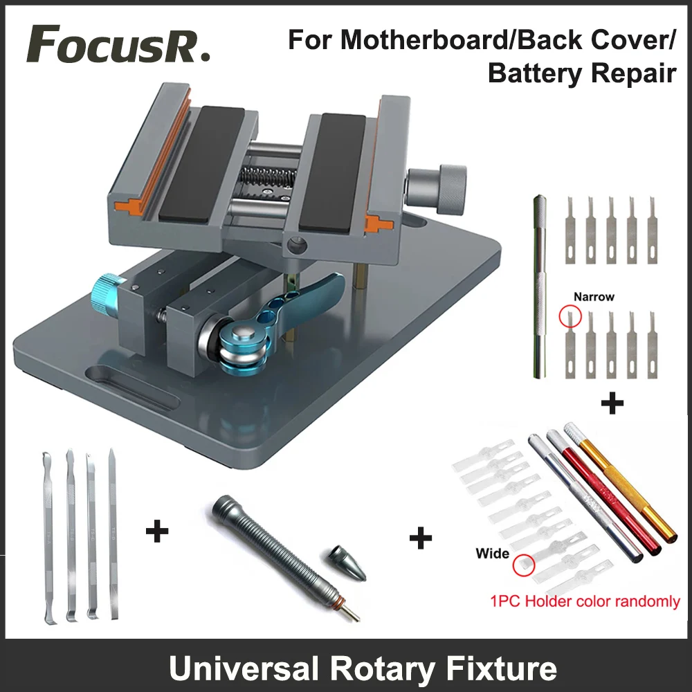 360° Rotary Universal Fixture Disassemble Clamp for iPhone Samsung Huawei Remove Rear Cover Back Glass Housing Repair Tools