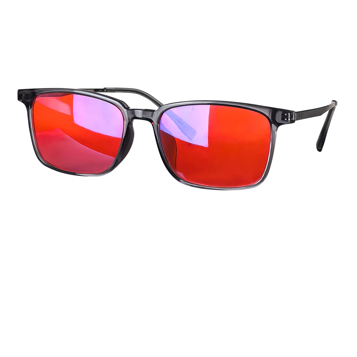 SHINU Titanium Frame Eyeglasses Blue Light Blocking Glasses Red Lens for Better Sleep Orange Lens for Gaming Computer Glasses