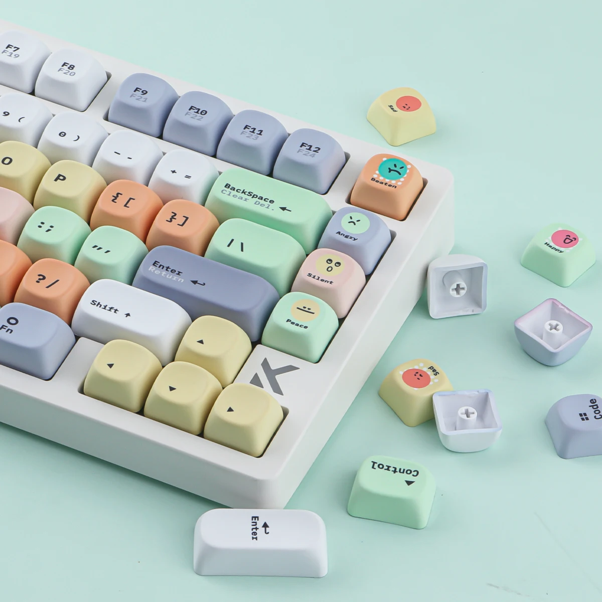 เมจิกบีนส์คีย์แคป 132 คีย์วัสด - Keycaps Cherry Profile Pbt บทวิจารณ์และราคา