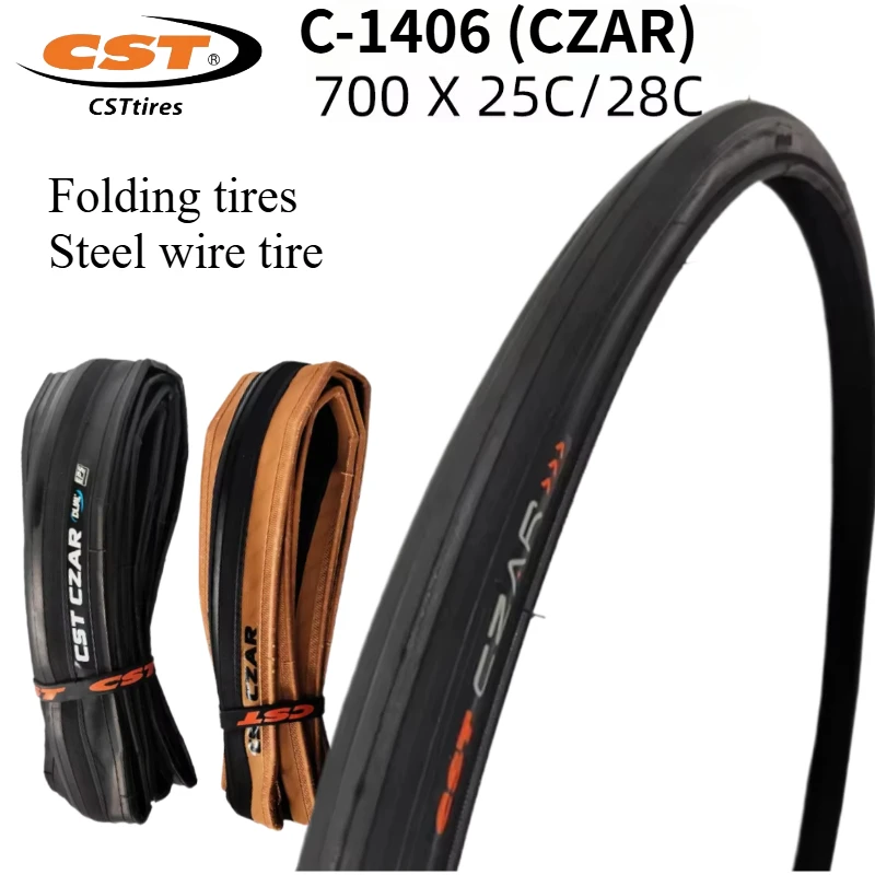 C1406 ROAD BICYCLE TIRE OF ROAD BIKE TYRE CZAR CST C-1406 FOLDABLE BEAD CLINCHER 700C 700X25 700X28 25C 28C TYRE