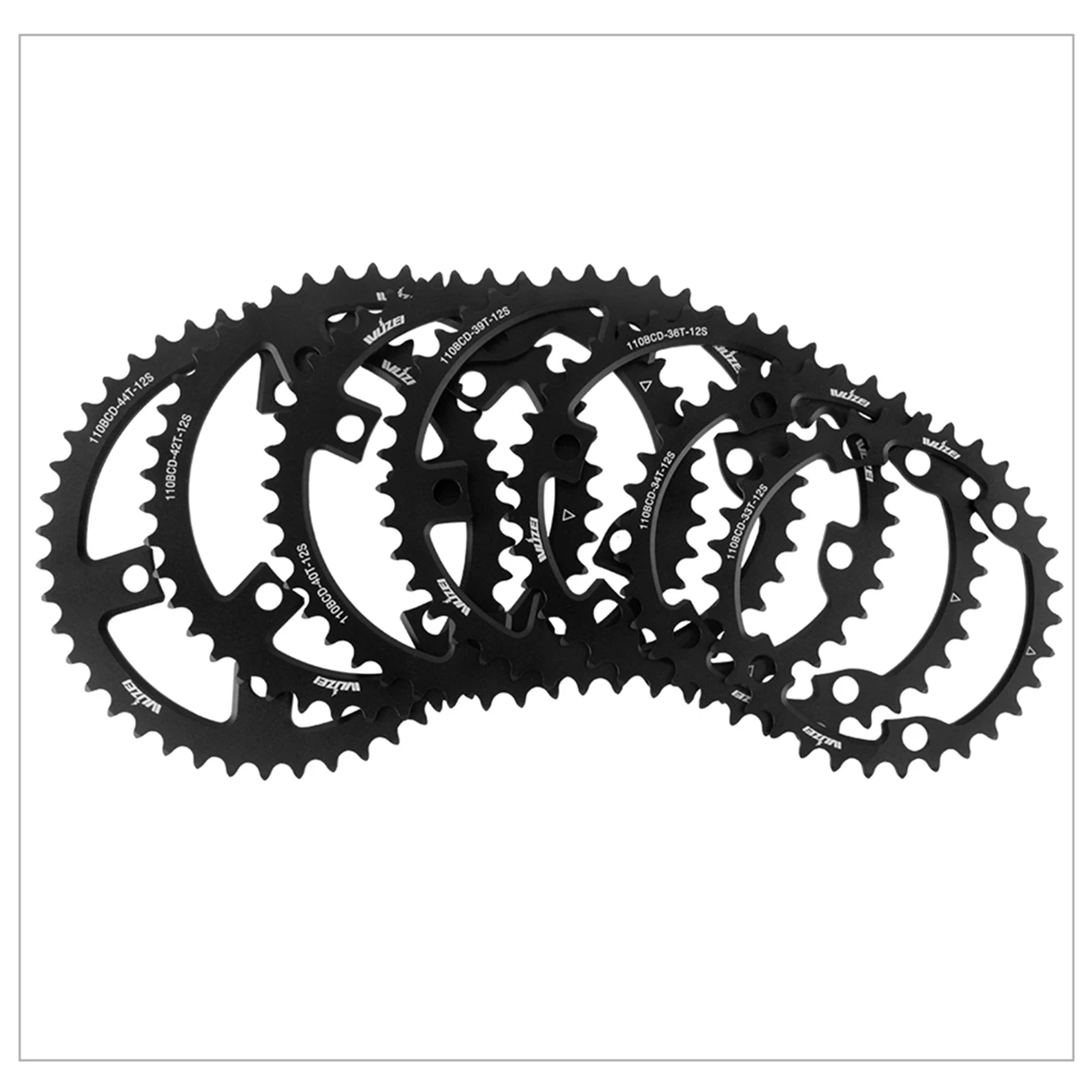 WUZEI 110BCD Doppelkettenblatt 2x 10/11/12-fach Rennrad-Kettenblatt für Shimano 105 5800 6800 48T/33T 50T/34T 52T/36T 53T/39T – Detail 27