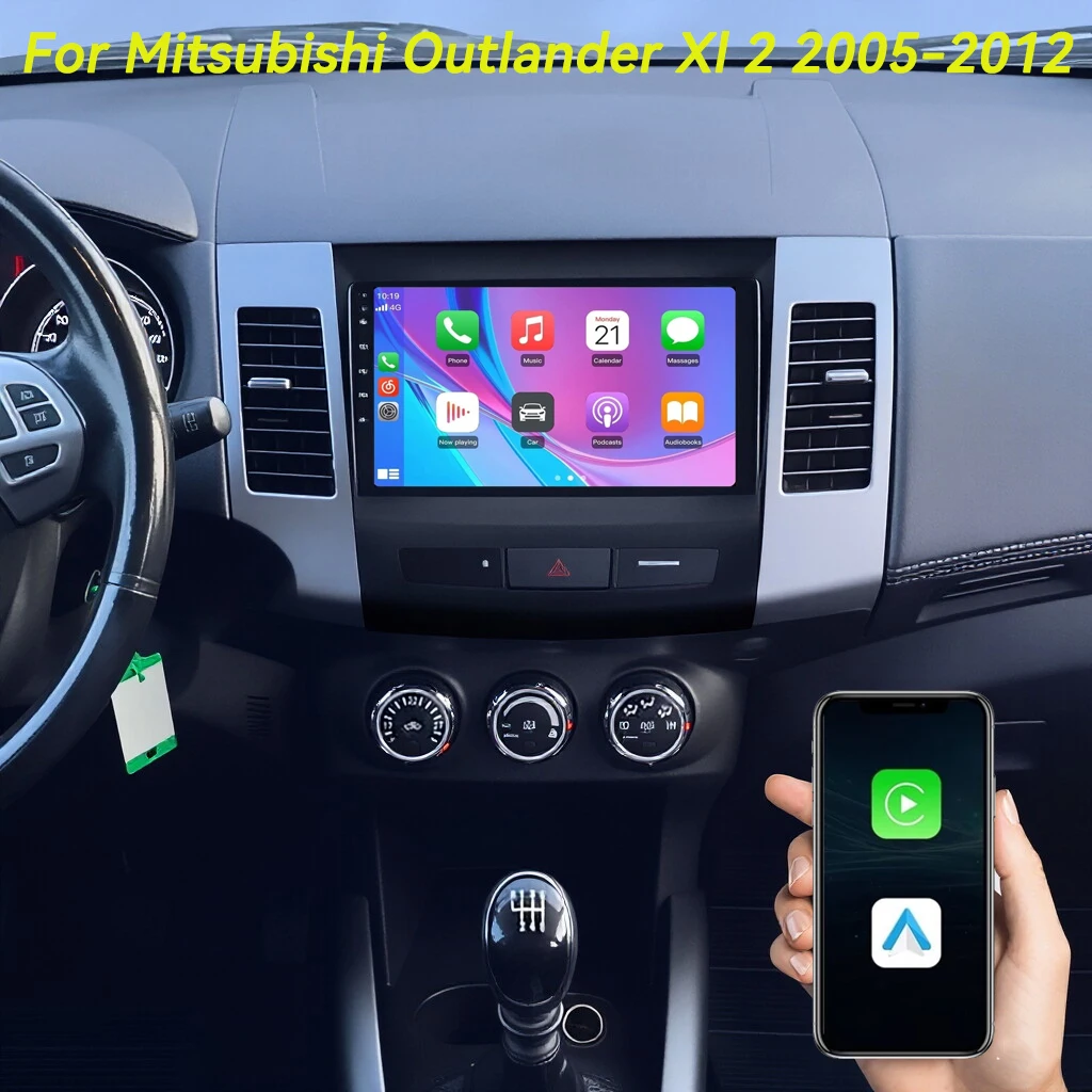 

Автомагнитола Android 16 Carplay для Mitsubishi Outlander XL 2 2005-2012, Citroen C-Crosser, Peugeot 4007, мультимедийный плеер