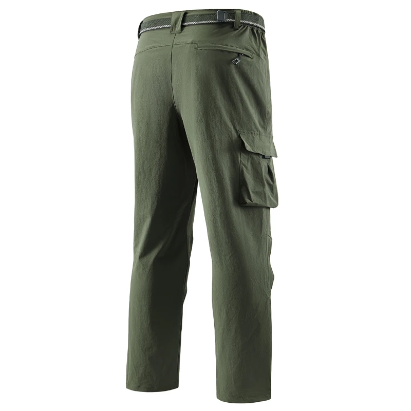 Celana Hiking Cepat Kering Pria Ukuran Besar 7XL 8XL Celana Panjang Tahan Air Trekking Berkemah Musim Panas Kasual Olahraga Luar Ruangan