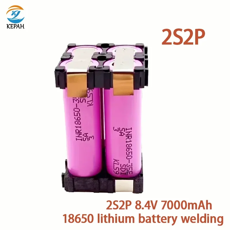 screwdriver battery, 18650 35E welding battery, 3500mAh/7000mAh, 2S, 3S, 4S, 5S, 6S, 1P, 2P, 8.4 V, 12.6 V, 16.8 V, 21V, 25.2 V