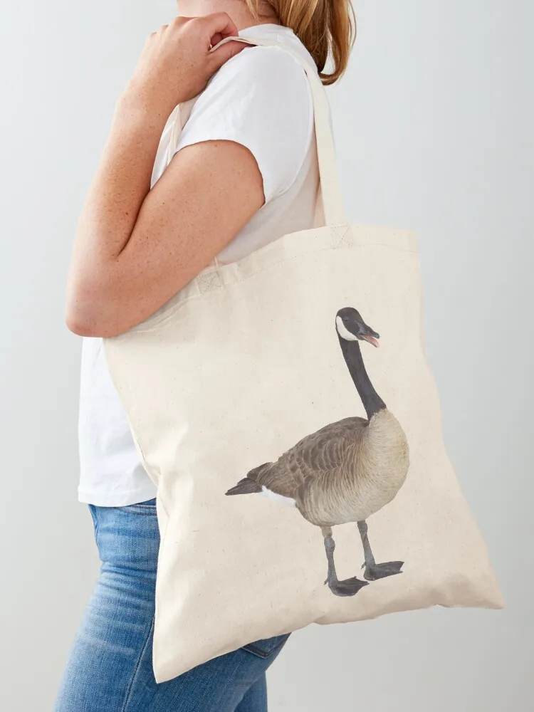 Torba z grubej bawełny Panting Goose Tote Estetyczne damskie płótno