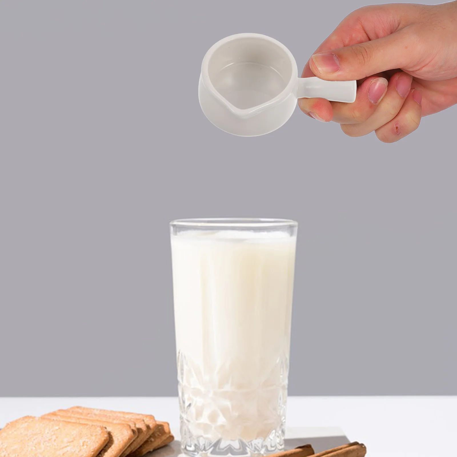 

Small Ceramic Milk Pitcher Handle 60ml Sauce Cup Seasoning Dipping Bowl Creamer Container for Coffee Shops Restaurants