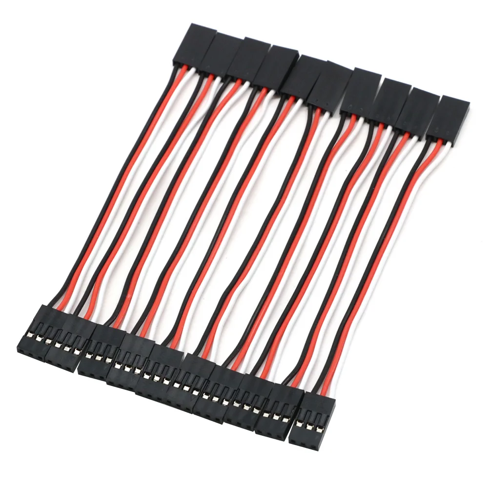 10pcs 100mm 150MM 200MM Servo extension cord Male to Male for JR Plug Servo Extension Lead Wire Cable 10cm