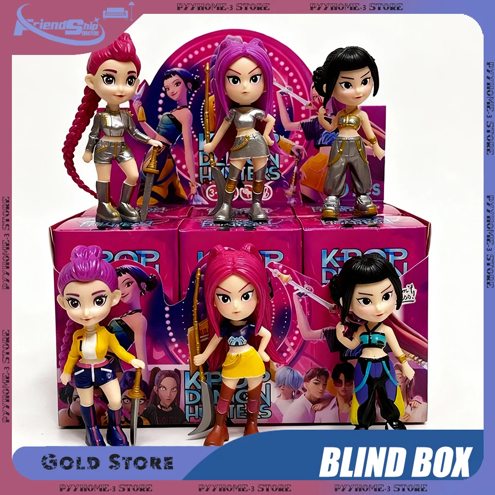 Creative Handmade K-pop Demon Hunter Blind Box Toys Cute Collectible Dolls Home and Office Desktop Decorations Holiday Gifts