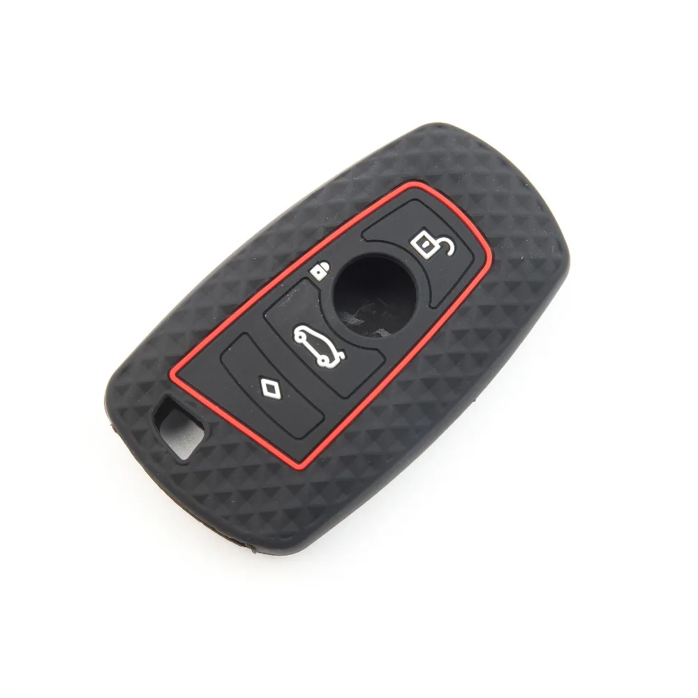 For BMW F30 F31 F32 F34 F20 F21 F07 F10 1 3 5 7 Series X1 X3 G01 X4 G02 X5 F15 F16 M3 M4 Silicone Car Key Case Cover Shell Fob