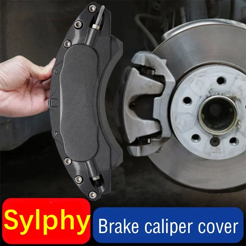 For Nissan Sylphy Car Brake Caliper Cover Aluminum Metal Fit 1.6L 1.6XV CVT 2014 2016 2018 2019