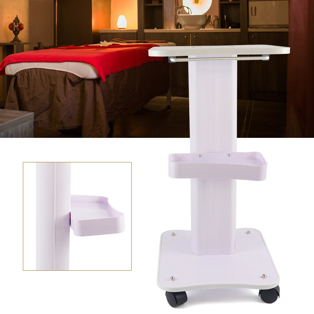 SPA Salon Trolley Stand For Cavitation RF Beauty Machine Assembled Rolling Cart 50kg