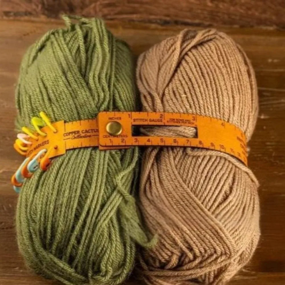 متعددة الوظائف 7 في 1 الجلود أداة قياس غرزة علامات تخزين المحمولة المعصم حاكم هدية ل Crafter Crocheter