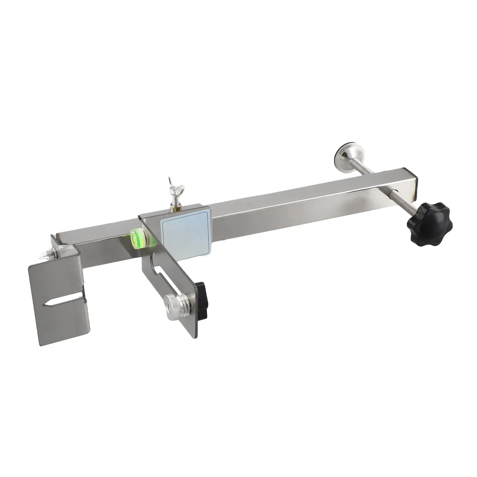 Adjustable Height Professional Level Bracket in Stainless Steel Solution for Accurate Woodworking Measurements