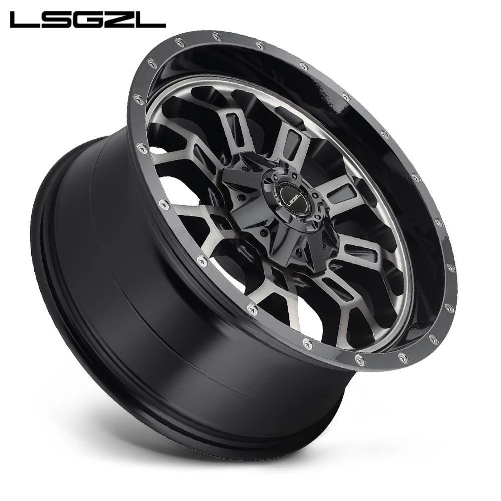 custom 15 16 17 18 20 21 22 24 inch beadlock off road wheel 5x120 5x130 6x139.7 for SUV wheel rims