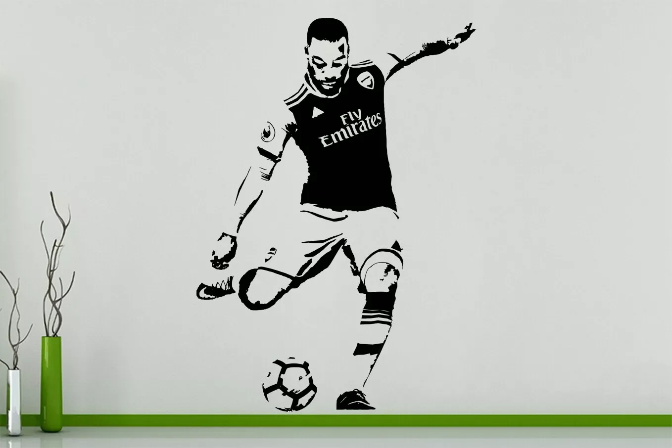 

Alexandre Lacazette French Football Player footballer Wall Sticker Decor Decal self-adhesive Removable