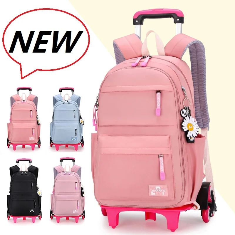 

Новый рюкзак на колесиках Bolsas De Laouvre, водонепроницаемый рюкзак Rugzak для средней школы для девочек Zaino Donna, на колесиках Mochila De Viaje