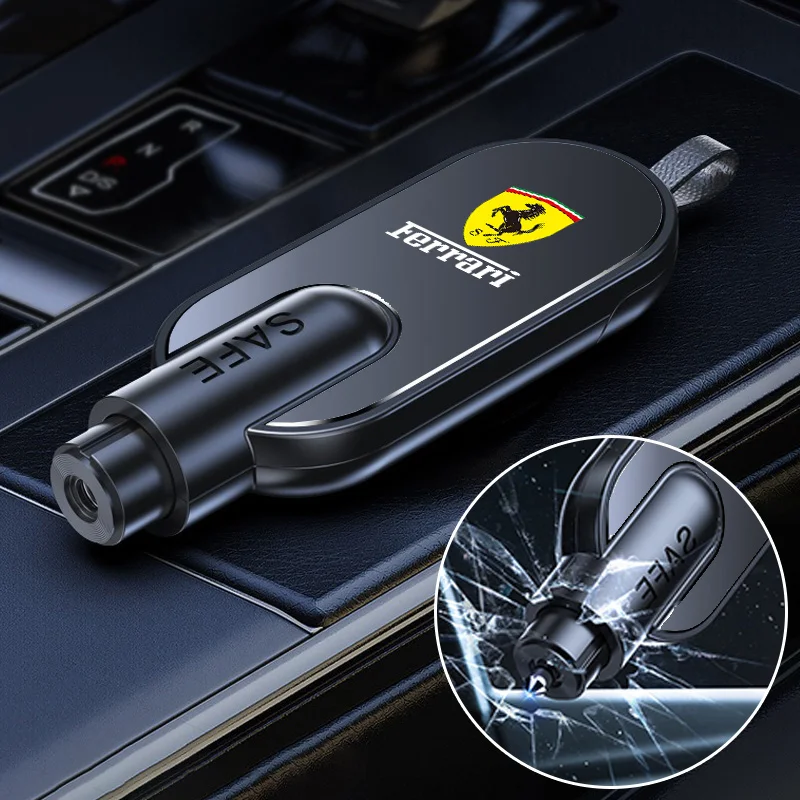 مطرقة أمان صغيرة محمولة ملحقات قواطع نافذة السيارة لفيراري 308 GT4 328 GTB GTS F355 360 مودينا F8 F430 458ltalia 488 #3