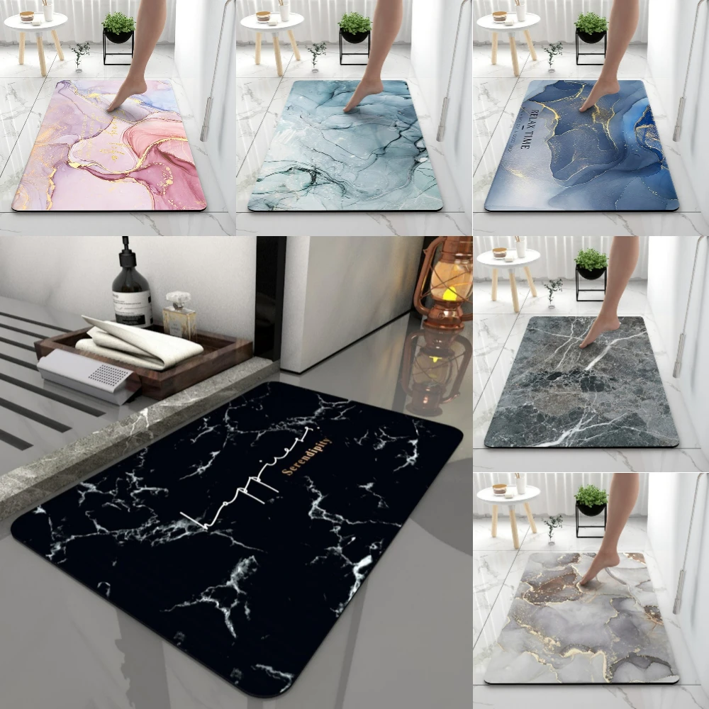 1 stücke Bad Matten Anti Slip Dusche Bad Matte Super Saugfähigen Schnell Trocken Fuß Boden Matte Wc Teppich Fußmatte Teppich waschbar Pad