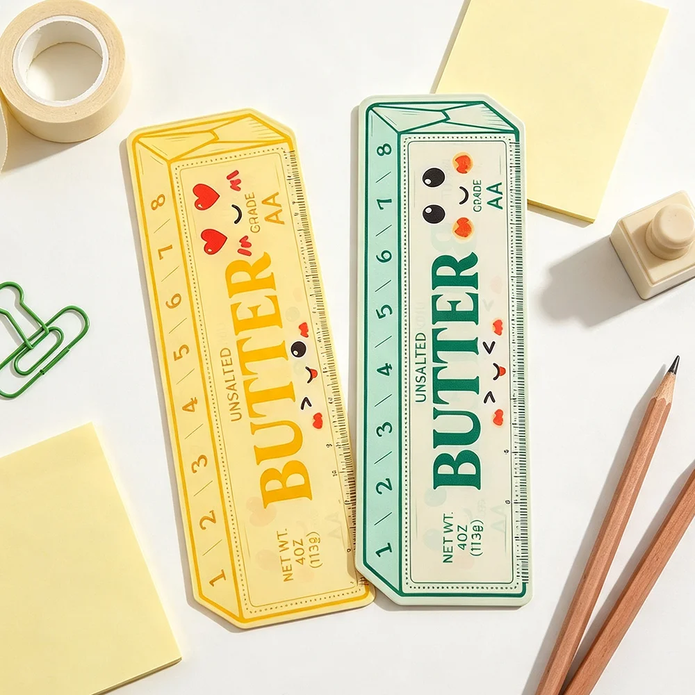Butter Acrylic Bookmark Food Shape Book Marker Creative Design Reading Page Holder Decorative Stationery Novelty Gift