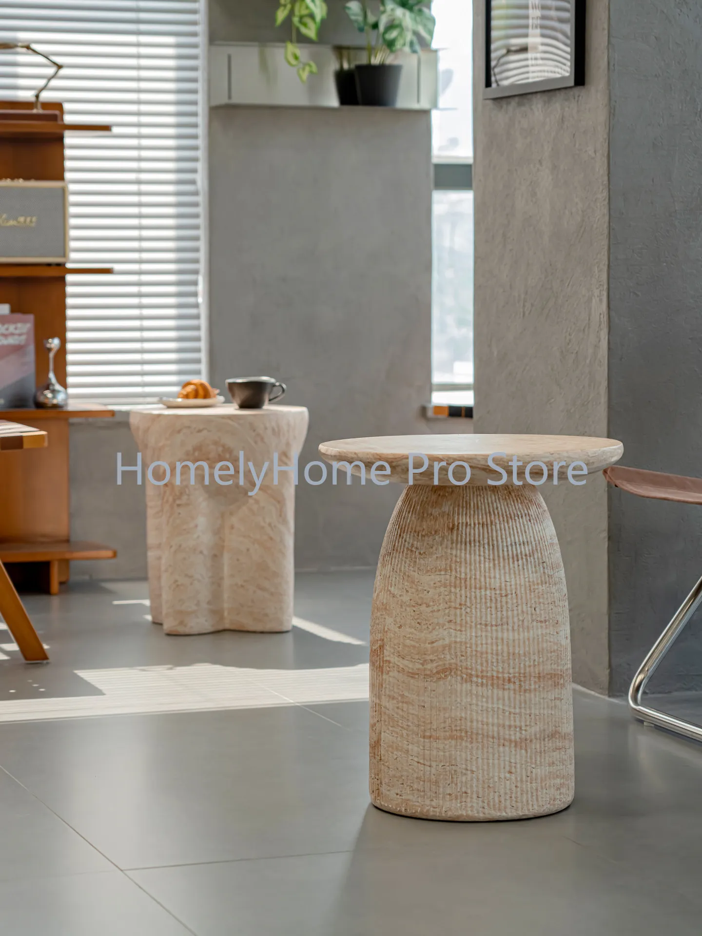 Medieval storage edge a few imitation travertine storage bedside a few household corner tables